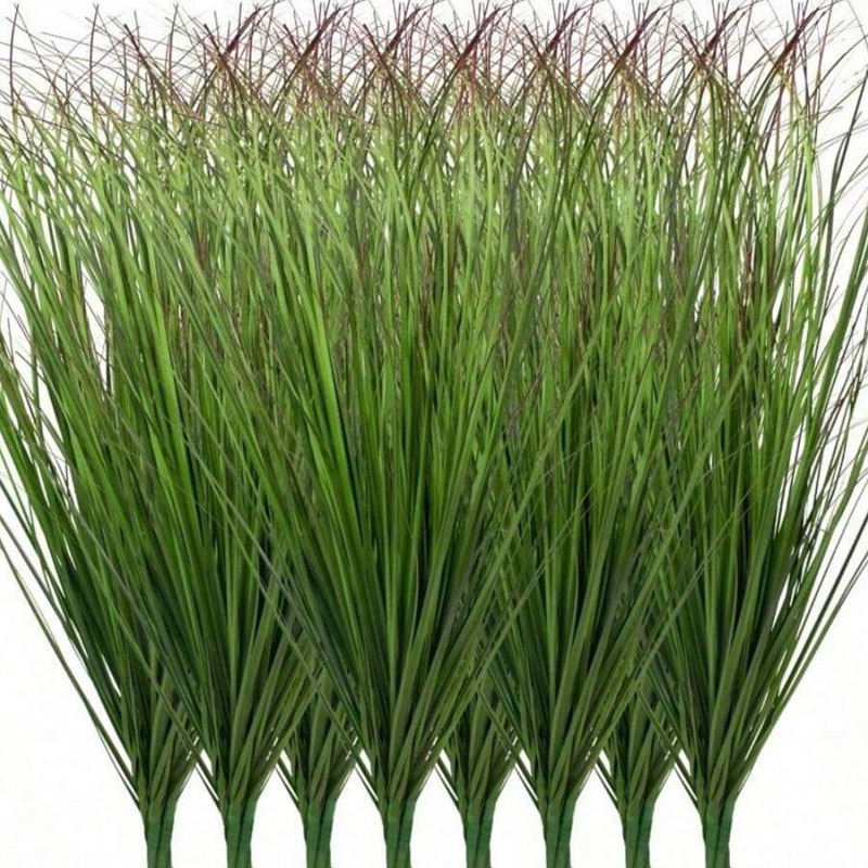 Ficus Lyrata Tree - 12Pcs Artificial Onion Grass Fake Greenery