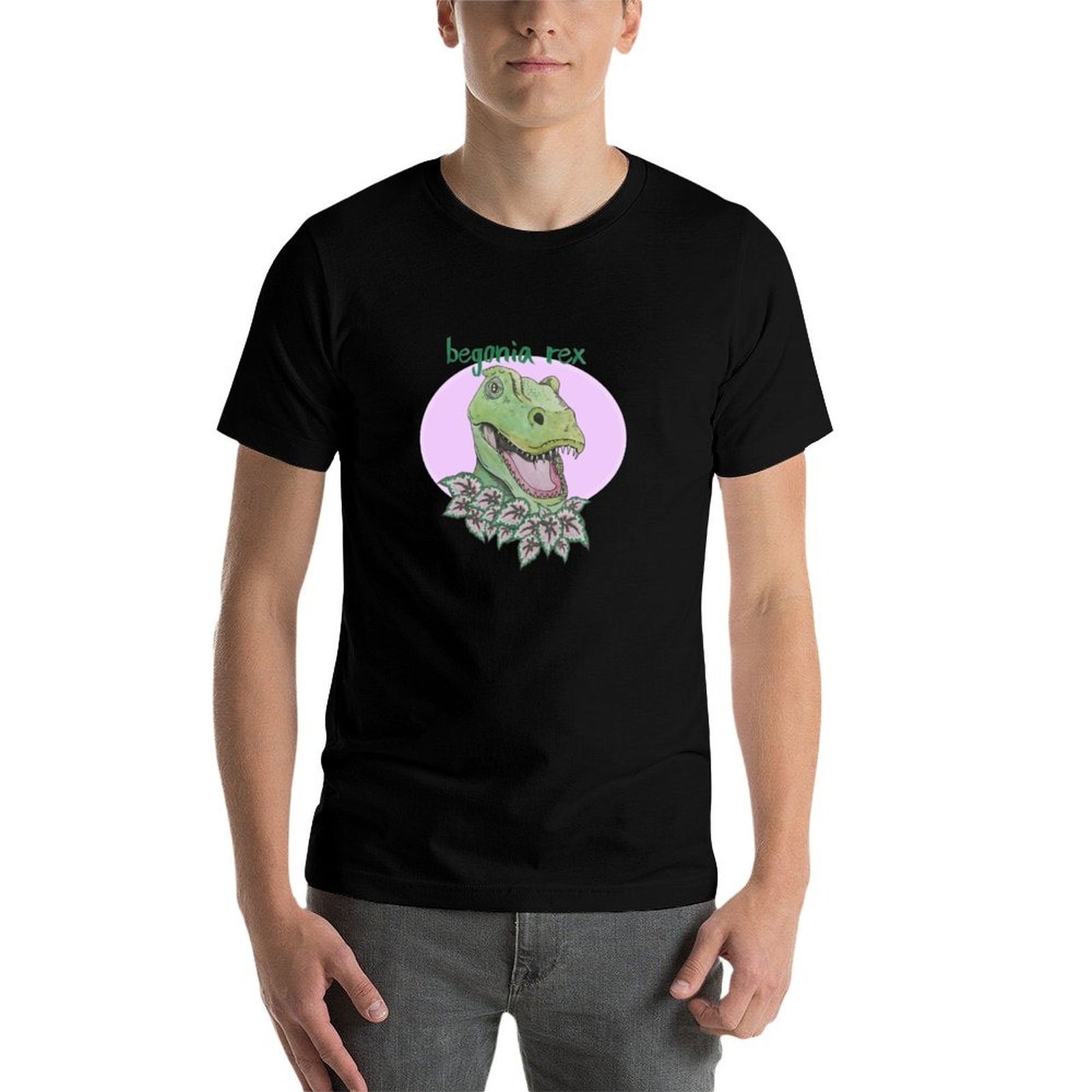 T rex begonia (pink) T-Shirt t - Begonia Rex 评论和价格